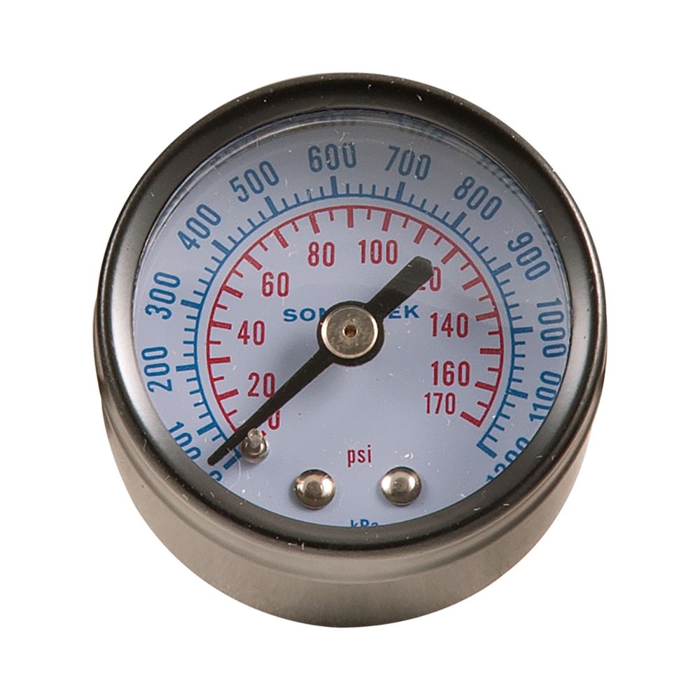 Sonsbeek Dry Rear Entry Gauge - 1/4" & 1/8" | 40mm | 175 PSI