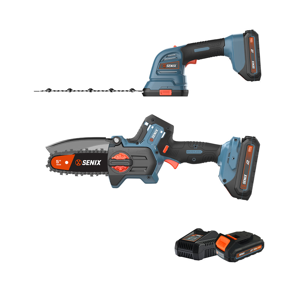 SENIX X2 18V 2 Piece OPE Combo Kit 6A