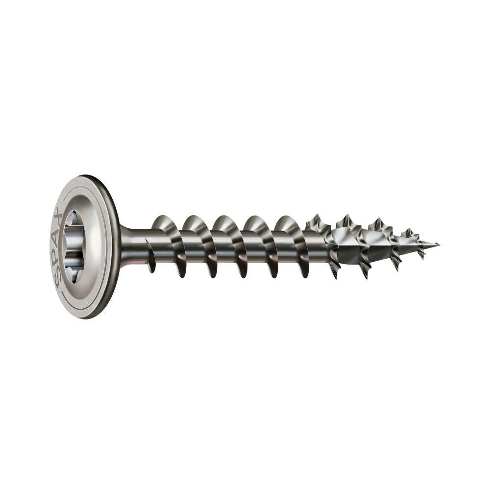 SPAX Stainless Steel Washer Head - 8mm D x Multiple Lengths