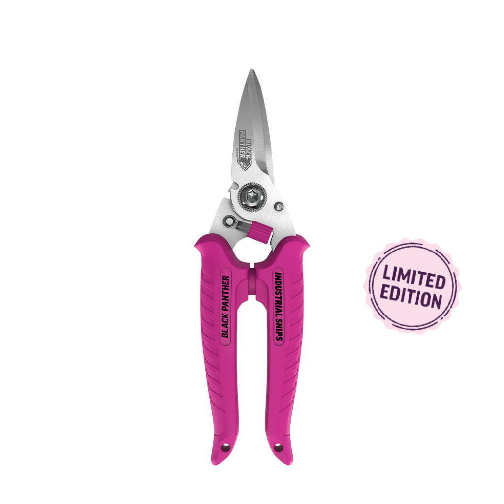 Sterling Pink Black Panther Industrial Snips 185mm