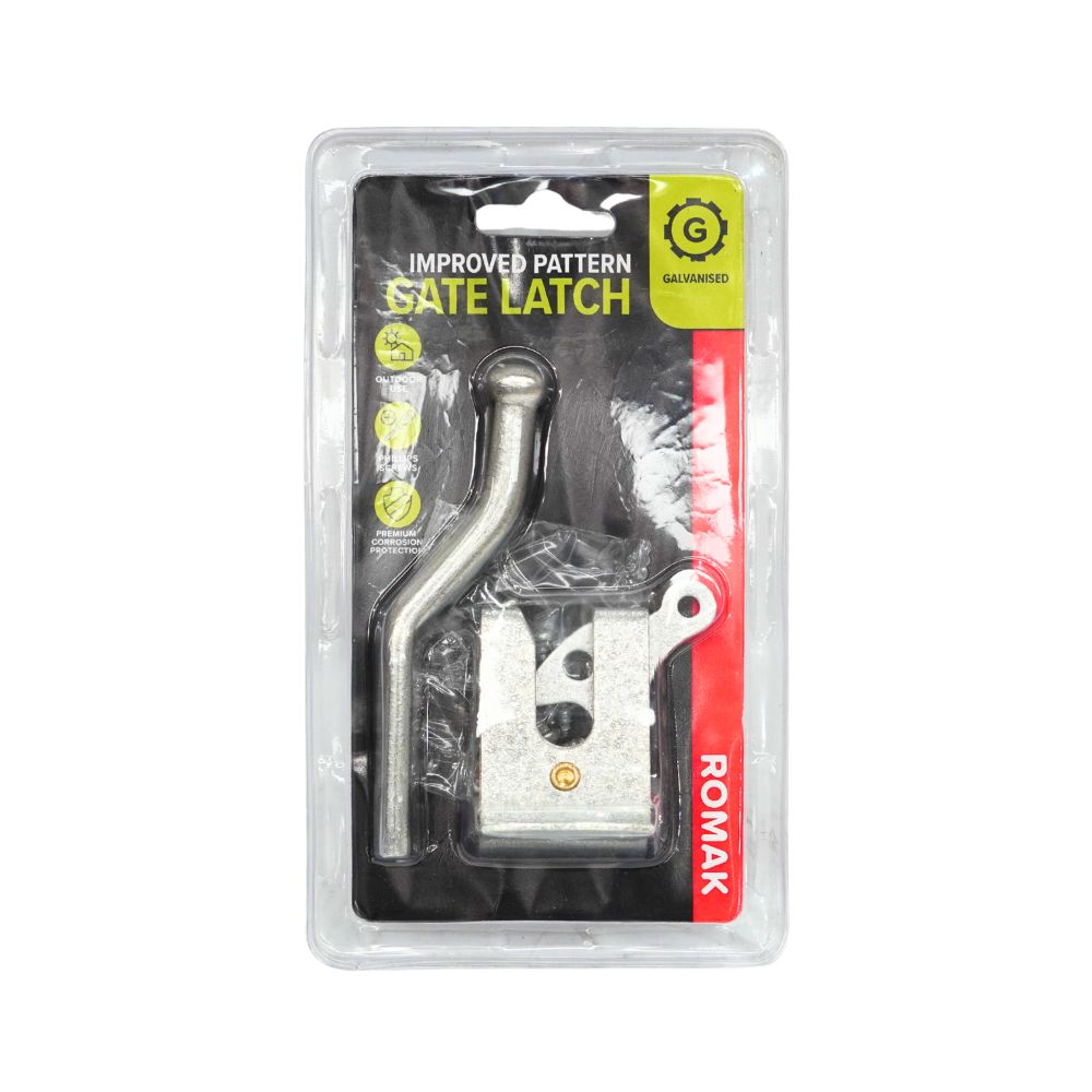 Romak Improved Pattern Gate Latch 115mm - Durable and Reliable Gate Hardware
