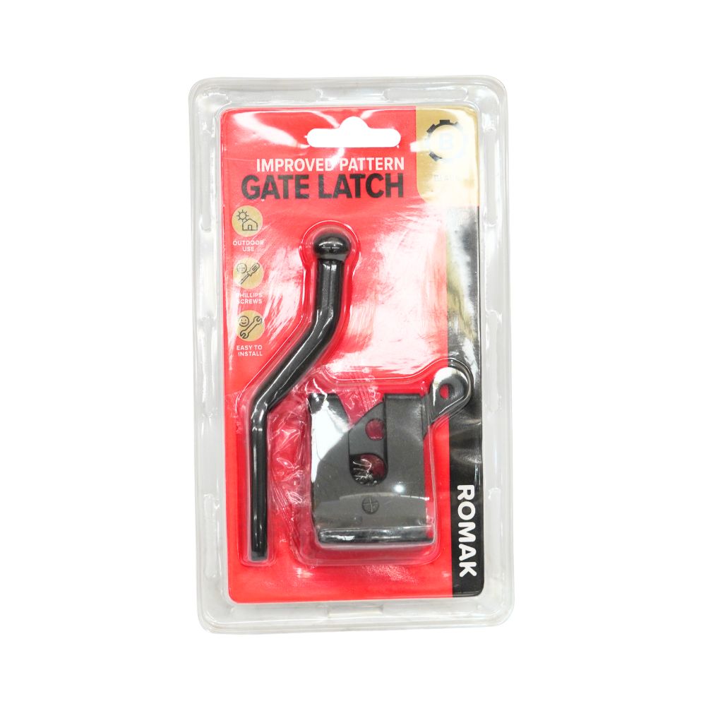 Romak Improved Pattern Gate Latch 115mm - Durable and Reliable Gate Hardware