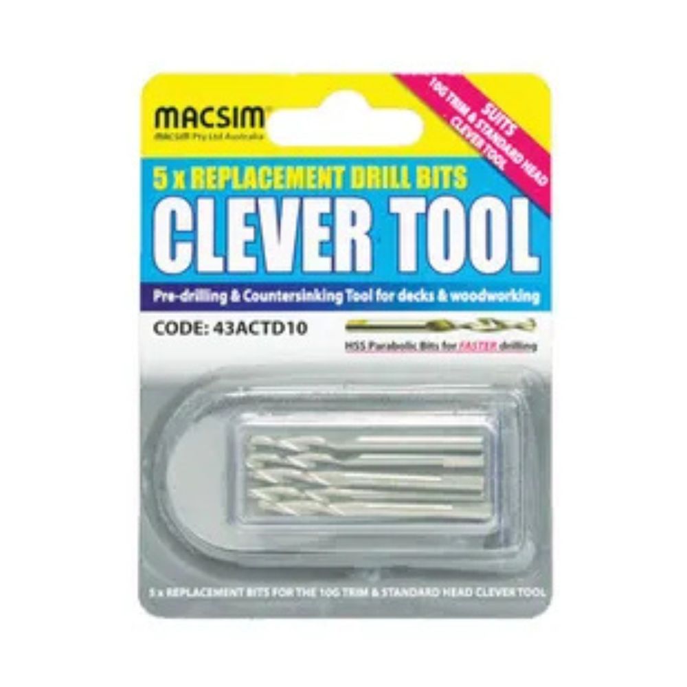 Macsim Clever Tool Pilot Drill Bits - Various Sizes