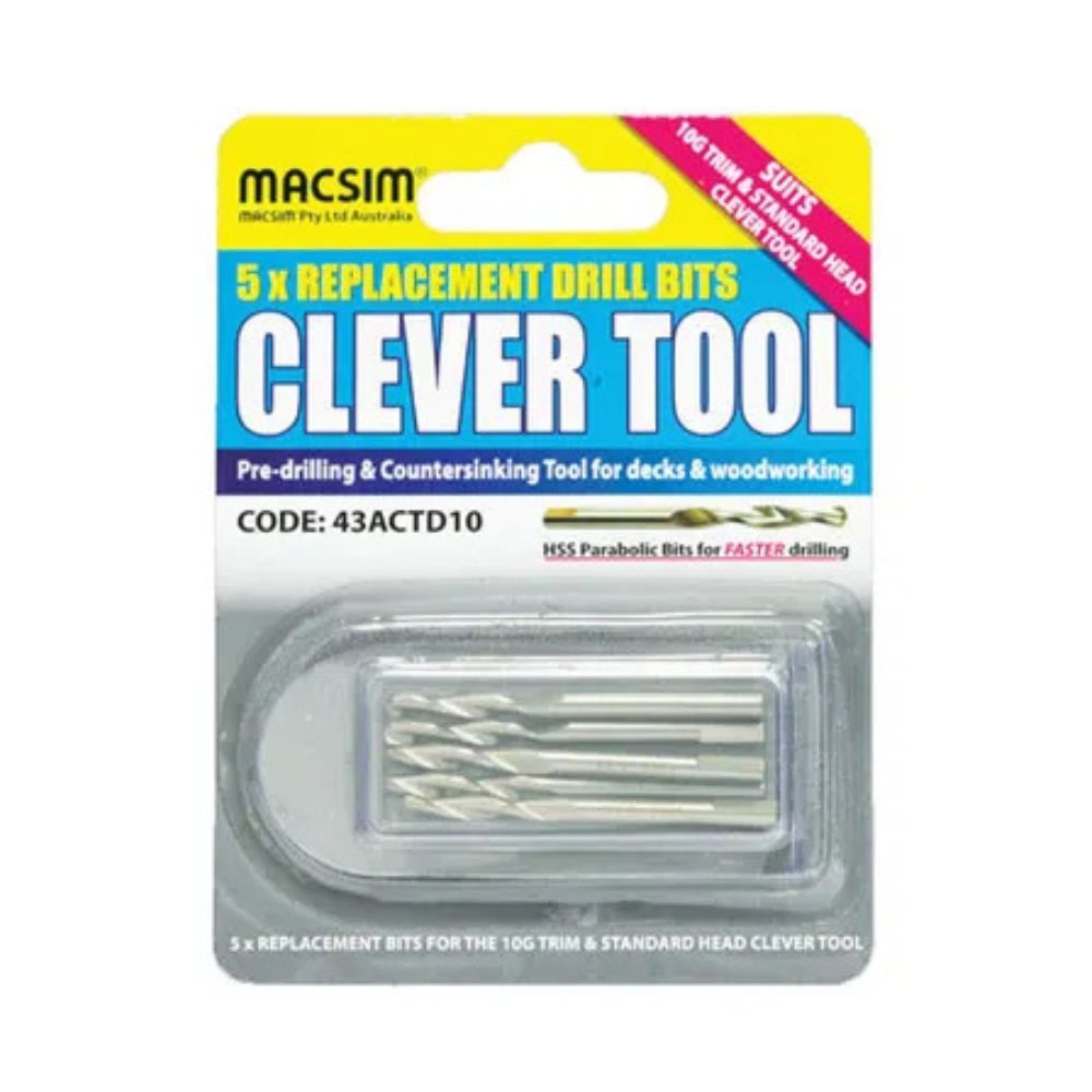 Macsim Clever Tool Pilot Drill Bits - Various Sizes