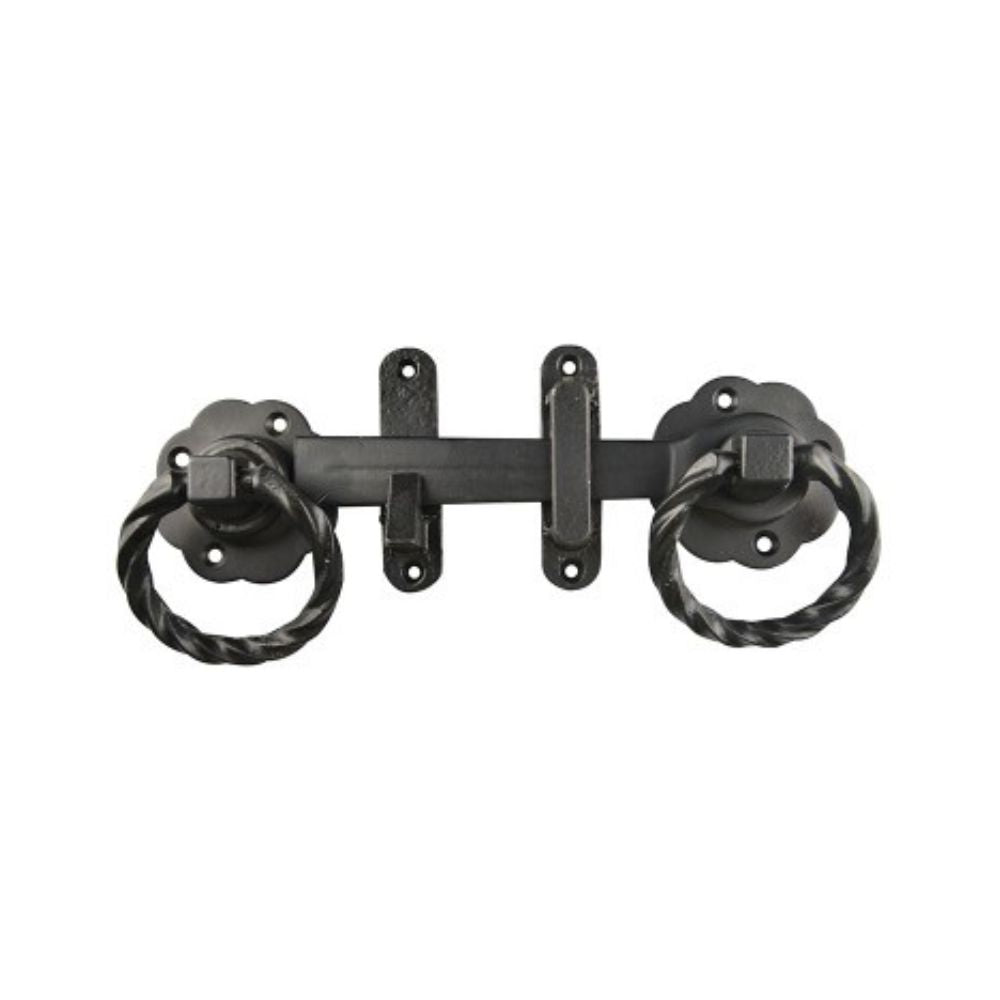 Romak Gothic Ring Gate Latch 175mm Black