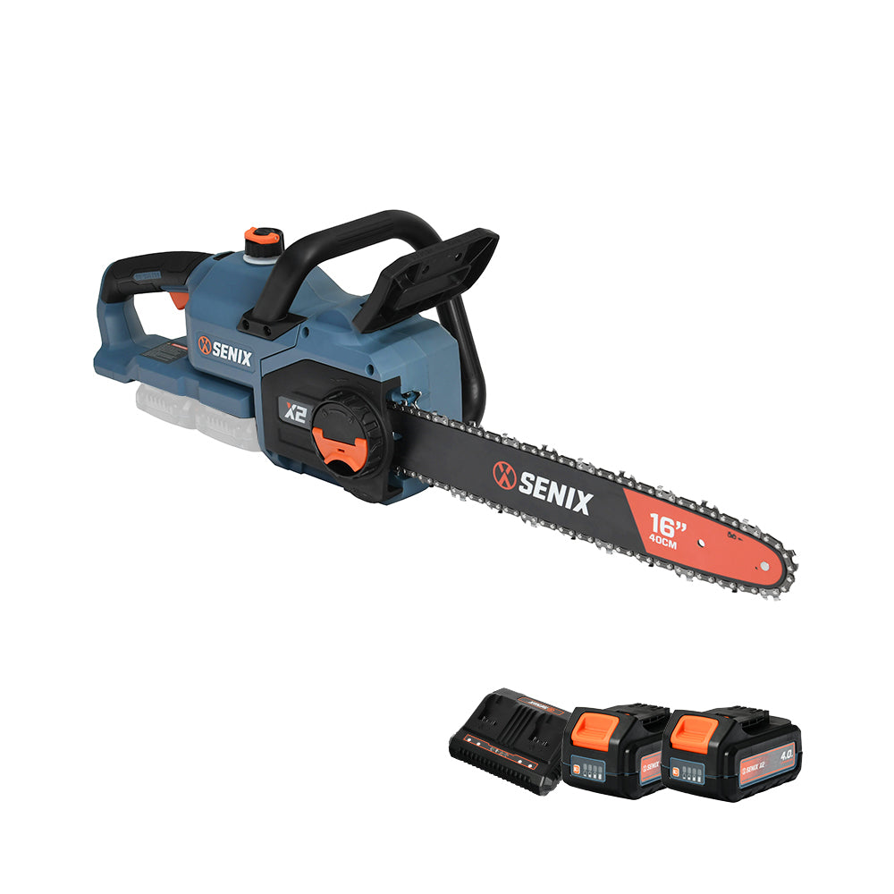 SENIX 2X2 36V Brushless Rear Handle Chainsaw Kit