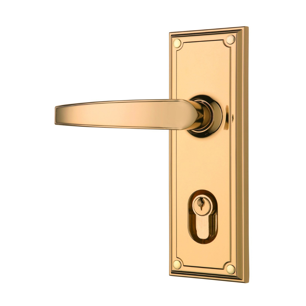 Gainsborough Trilock Traditional Double Cylinder Entrance Lever Set