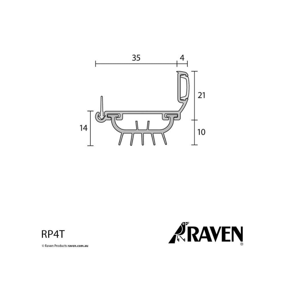 Raven RP4T Door Bottom Sweep Seals