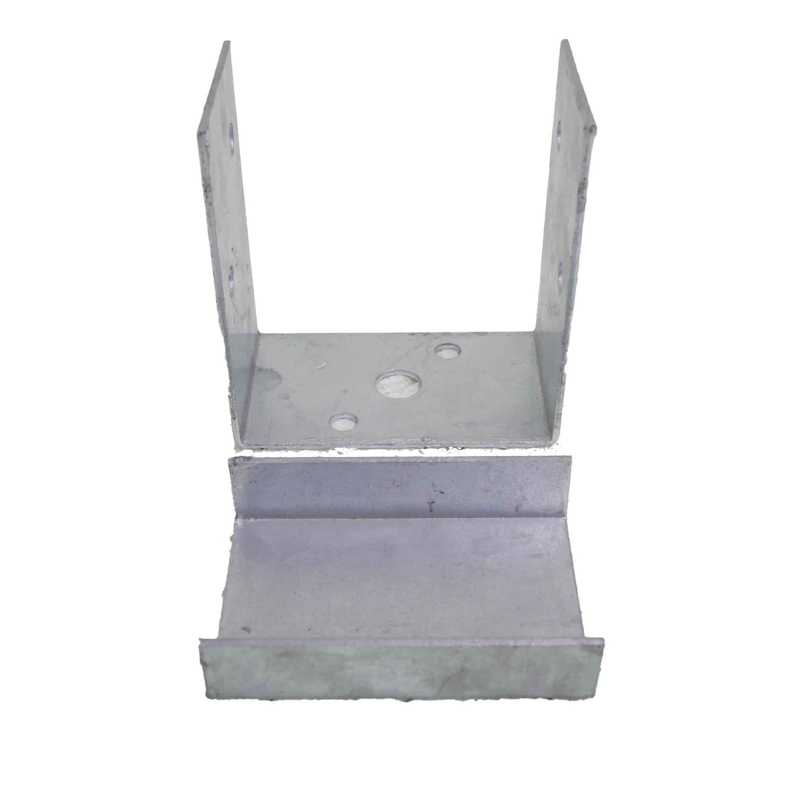 McIntyre® Galvanised Bolt-On Post Support with Base for Secure Structural Fixing