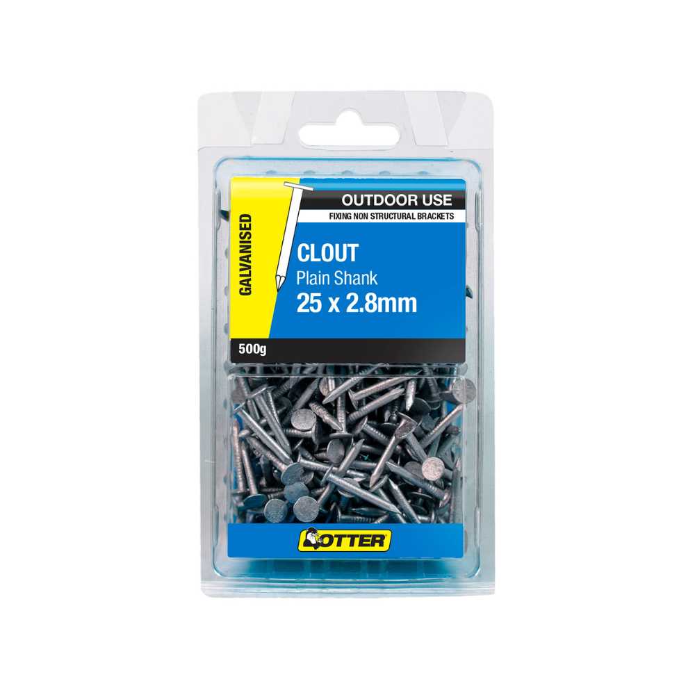 Otter® Clout Nails Galvanised 25 x 2.8mm