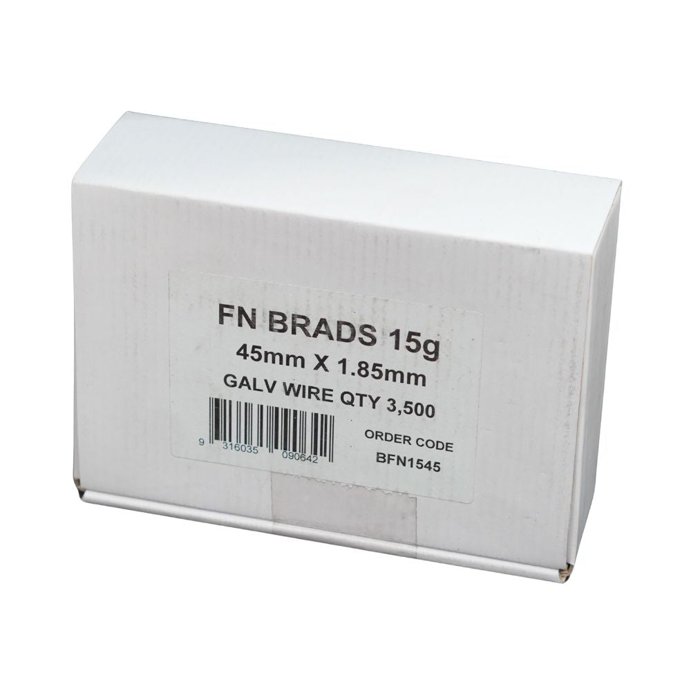 Melbourne Nails Collated Brads - FN Series 15 Gauge Galvanised Wire - Various Sizes