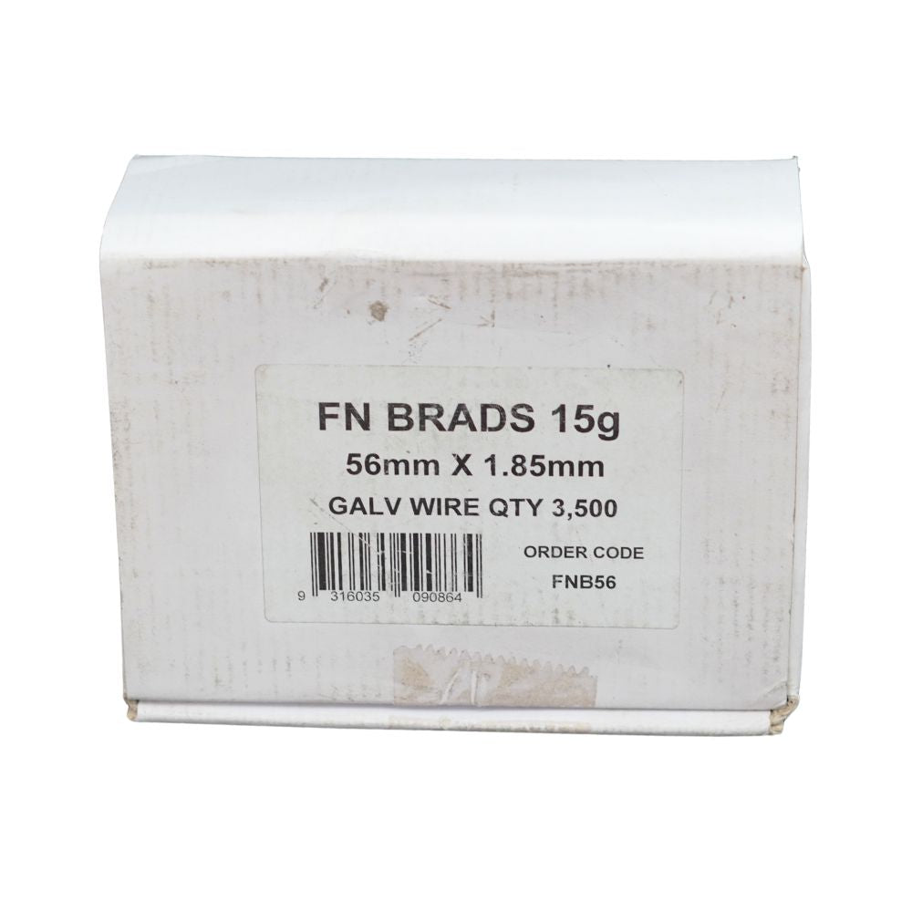 Melbourne Nails Collated Brads - FN Series 15 Gauge Galvanised Wire - Various Sizes