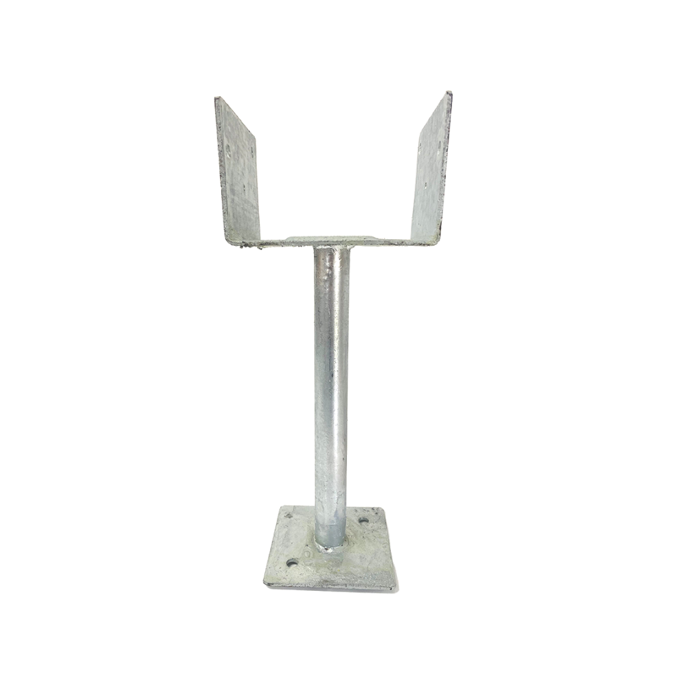 McIntyre® 150mm Full Stirrup Galvanised Post Support with Leg Options