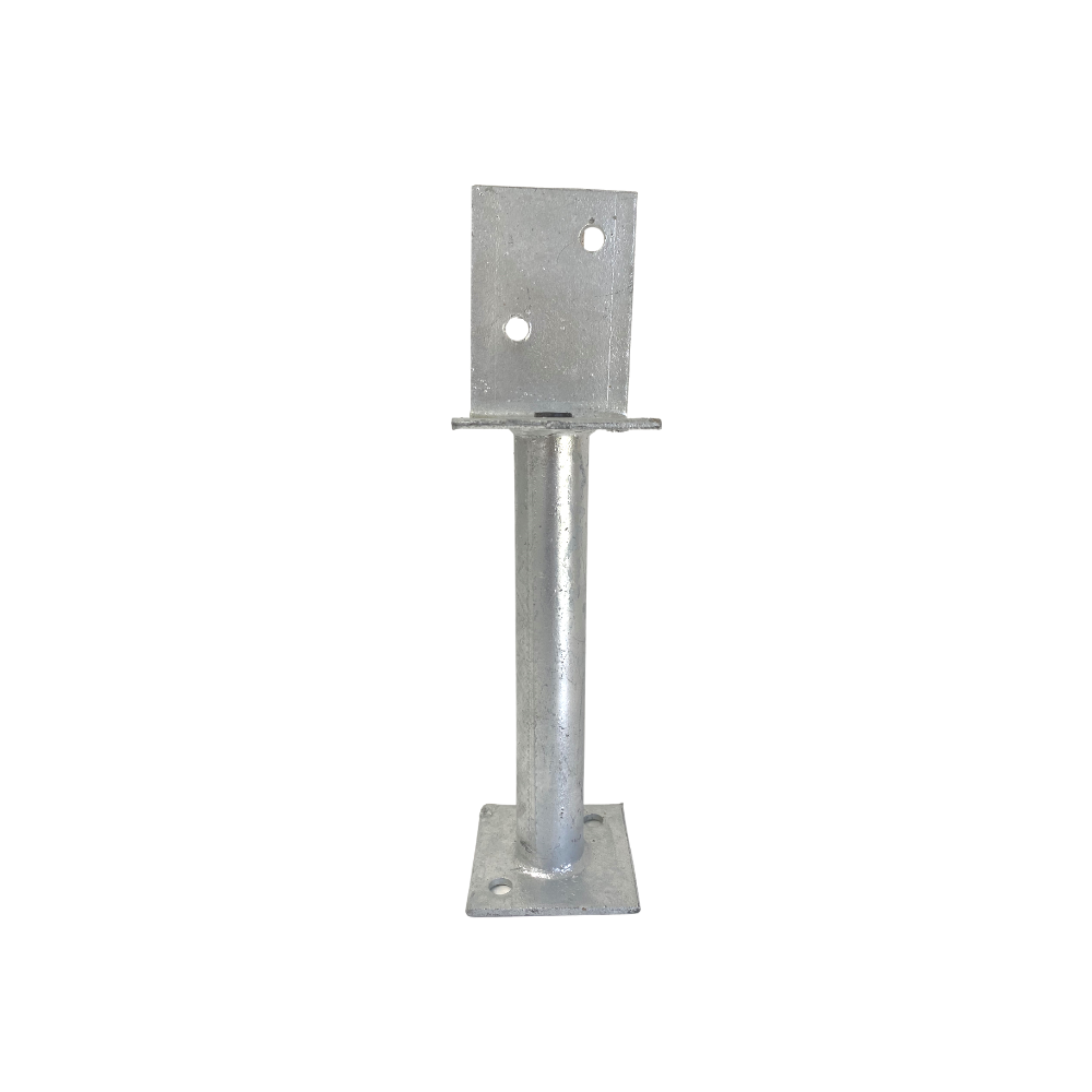 McIntyre® Half Stirrup Galvanised Post Support with Various Leg Lengths