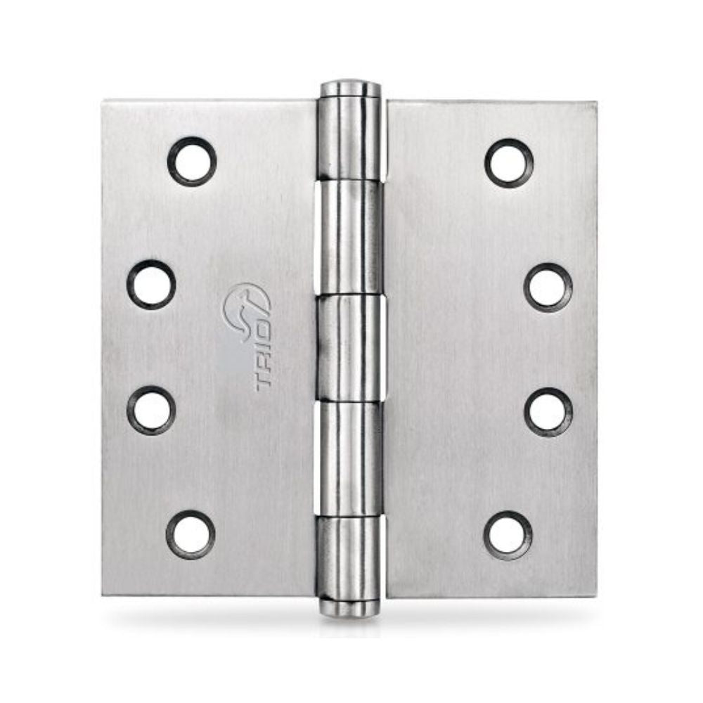 Trio Hinges Butt Stainless Steel Fixed Pin 100 x 100 x 2.5mm