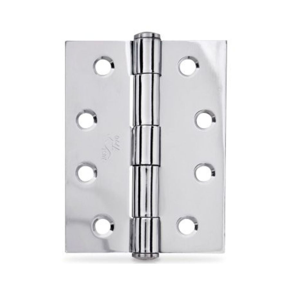 Trio Butt Hinge 100 x 75 x 2.5mm BT Fixed Pin Chrome Plated