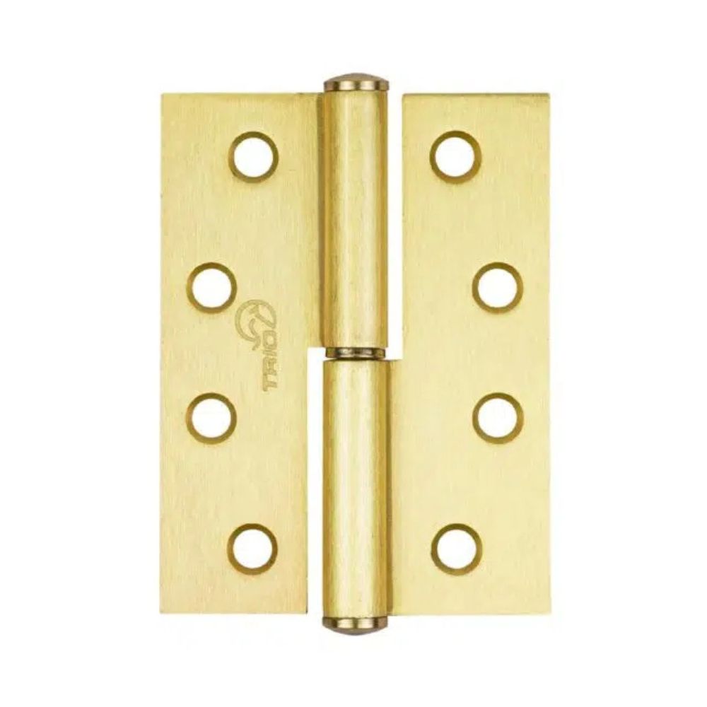 Trio Lift Off Hinge 100 x 75 x 2.5mm Matte Gold With Screws