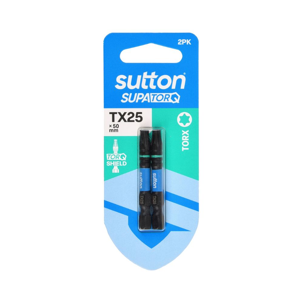 Sutton Screwdriver Bit S212 Supatorq Torx 50mm 2 Pack Set