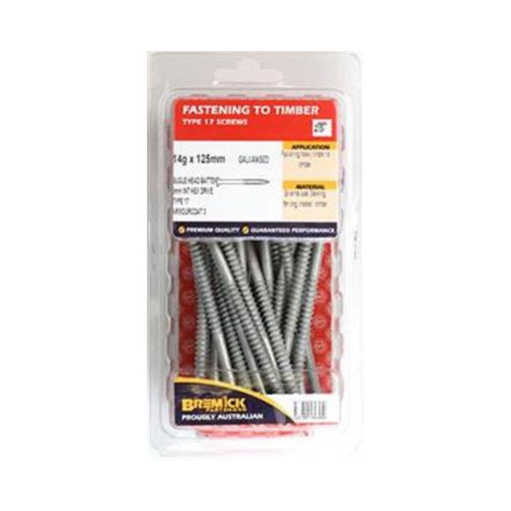 Bremick Screws Batten Galvanised 14g - (Various Sizes)