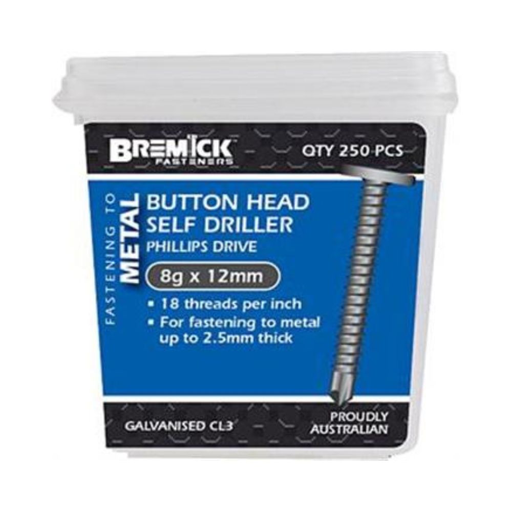 Bremick Screw Butt Metal C3 - 8G (Various Sizes)