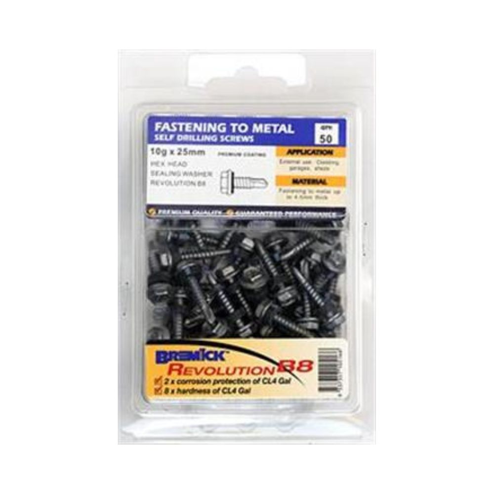 Bremick Screw Hex Metal B8+Seal - (Various Sizes)