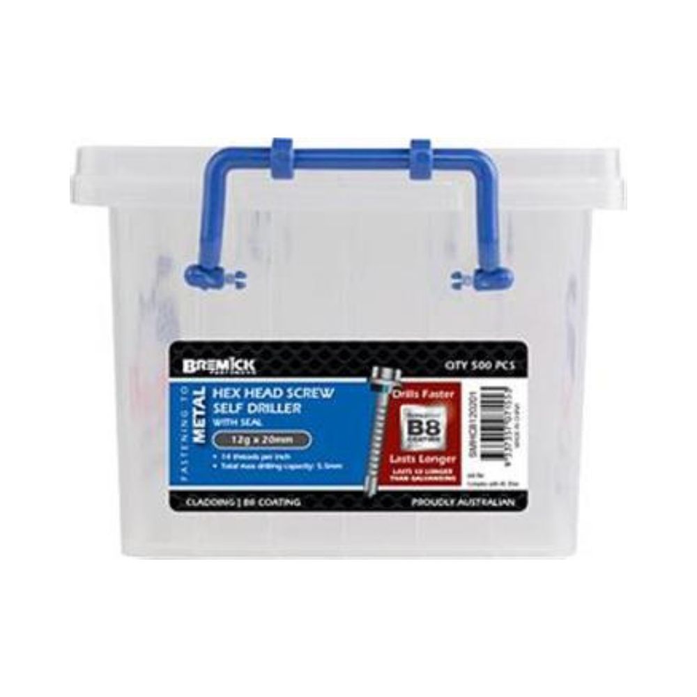 Screw Hex Metal B8+Seal (Various Sizes)