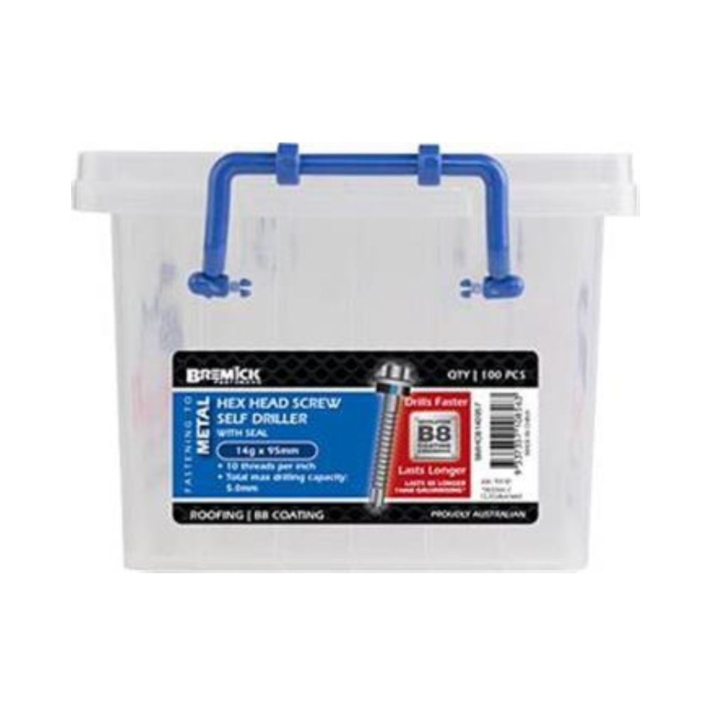 Screw Hex Metal B8+Seal (Various Sizes)