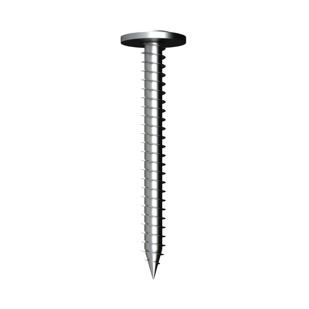 Bremick Screw Button Head Needle Point Galvanised C3 8g (Various Sizes)