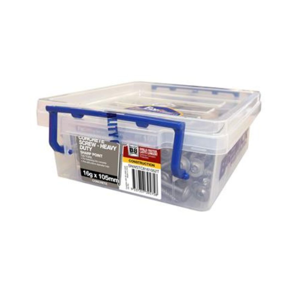 Bremick Screw for Concrete T40 16g x 105mm Box of 100