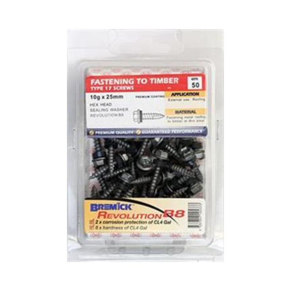 Bremick Screw Hex T17 B8 SL - (Various Sizes)