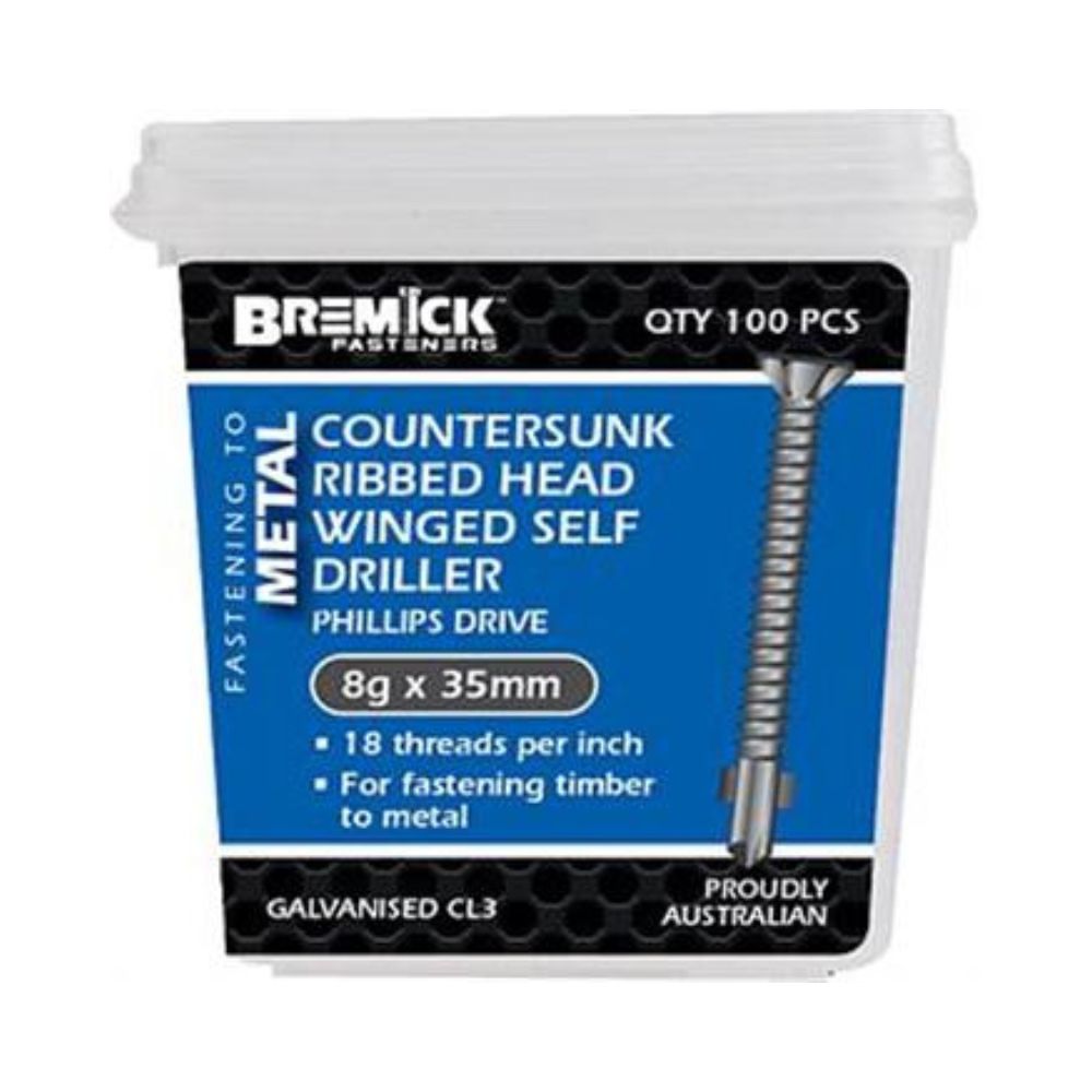 Bremick Screw Wing C3 - 6g, 8g, and 10g (Various Sizes)