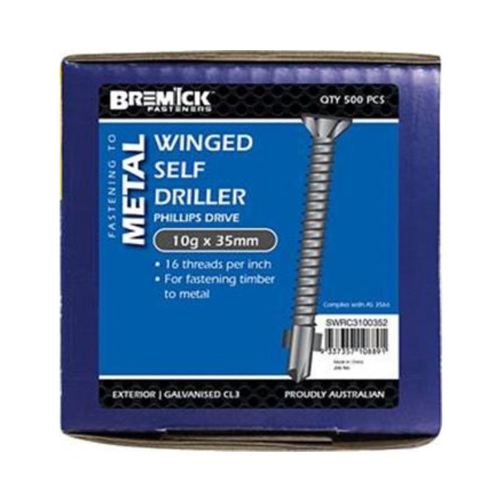 Bremick Screw Wing C3 - 8g & 10g 35mm to 75mm
