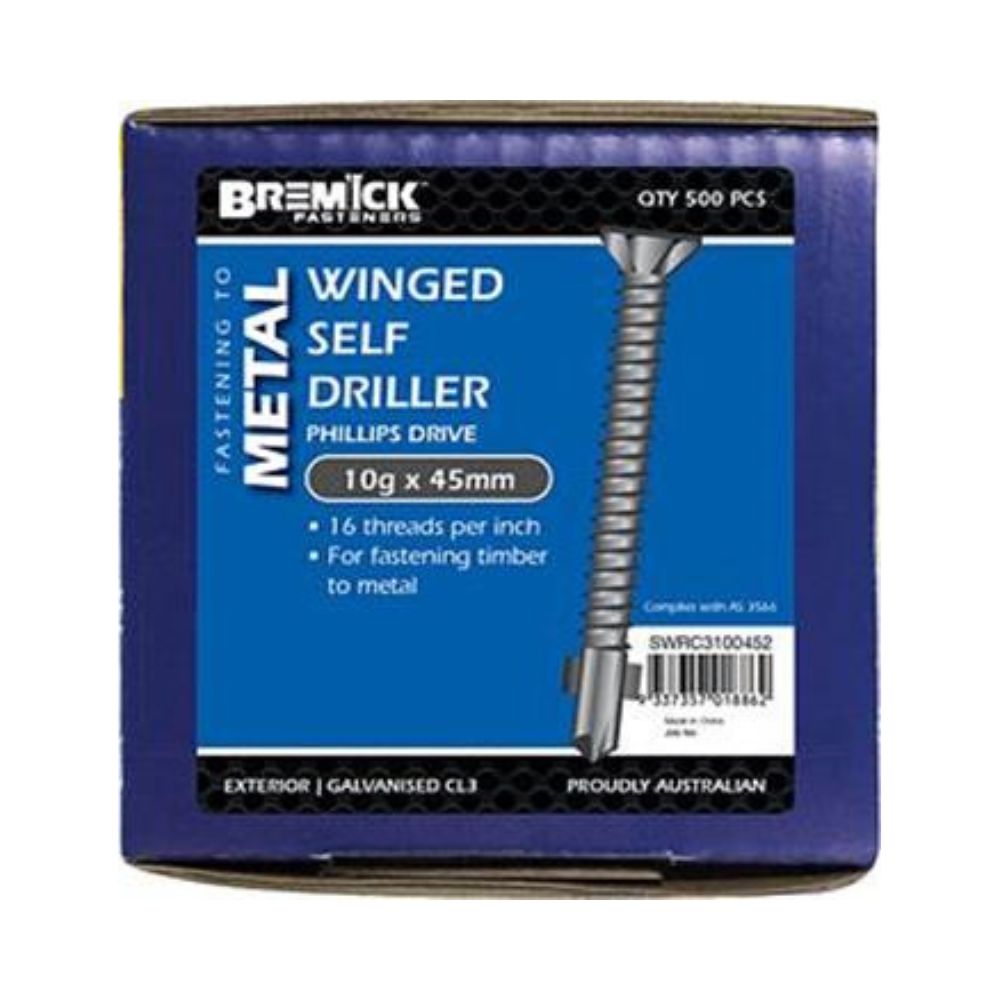 Bremick Screw Wing C3 - 8g & 10g 35mm to 75mm