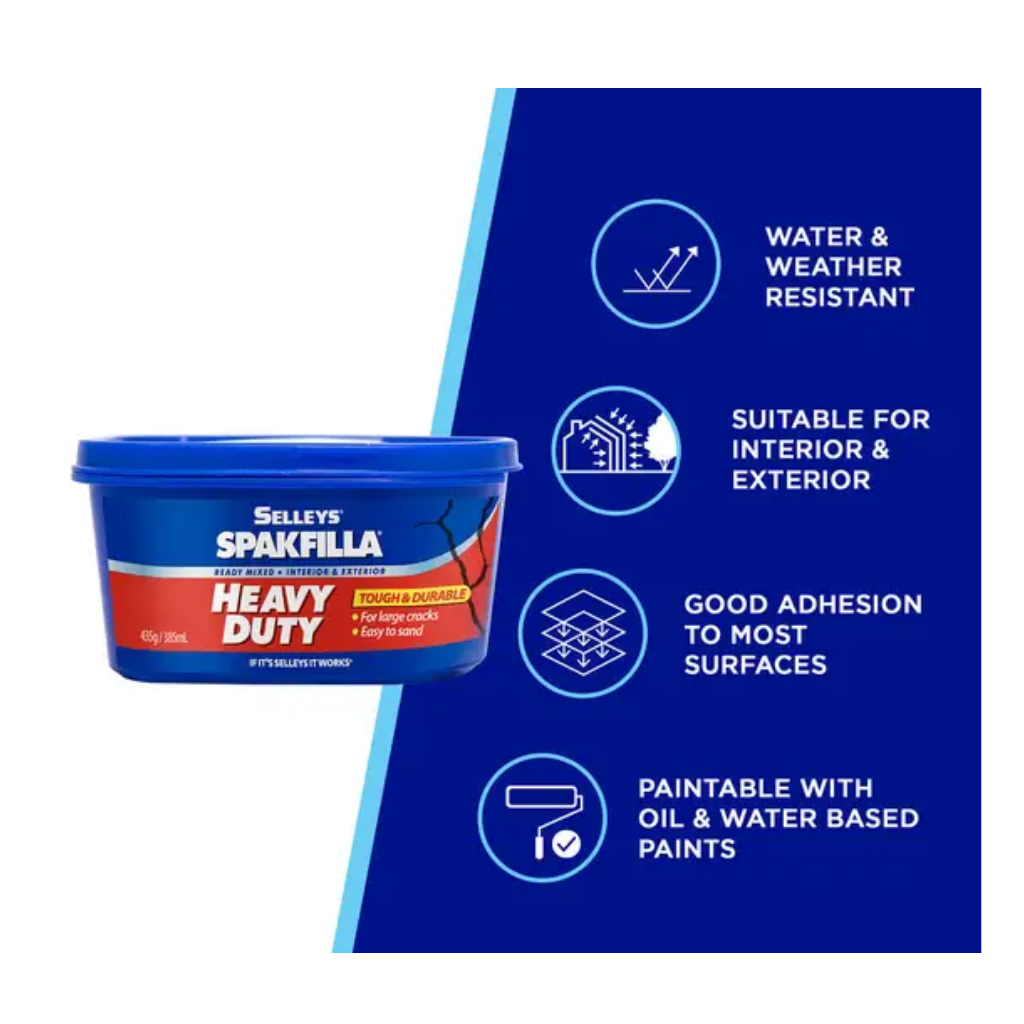 Selleys Spakfilla Gap Filler Heavy Duty Interior & Exterior 435g