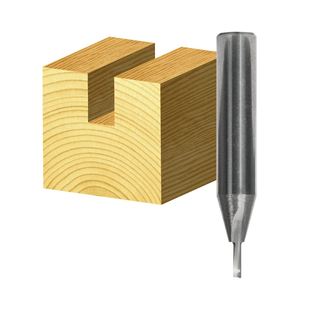 Carbitool Single Flute Straight Flute Solid Carbide End Mill Long Series