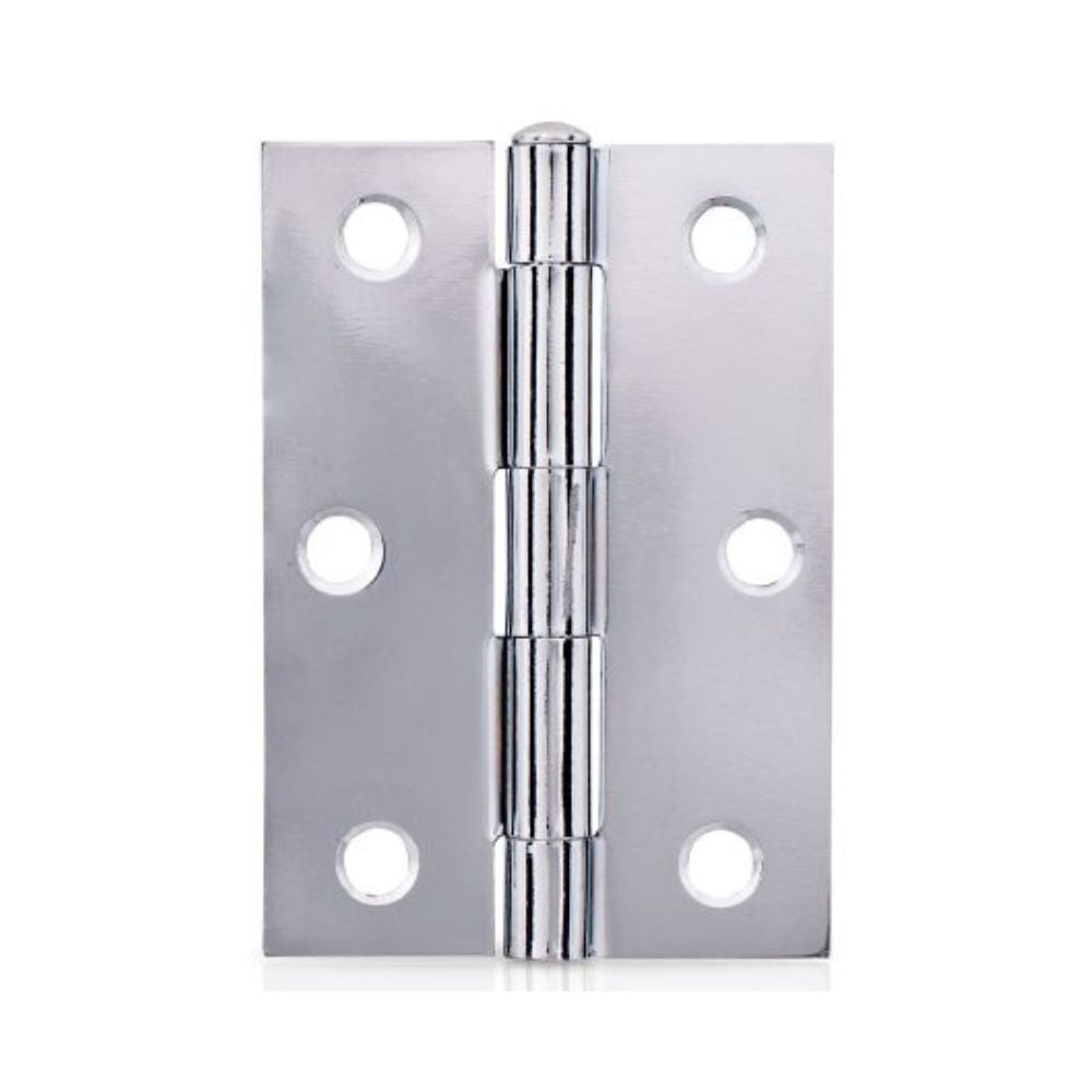Trio Butt Hinge 85 x 60 x 1.6mm Fixed Pin Chrome Plated