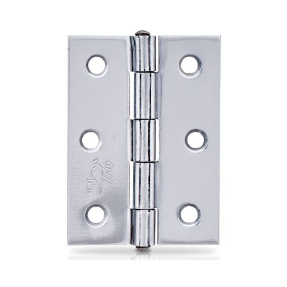 Trio Butt Hinge 85 x 60 x 1.6 Loose Pin Chrome Plated