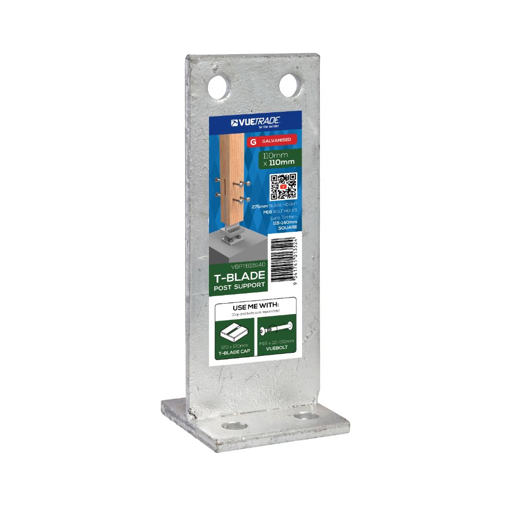 VUETRADE T Blade Post Supports Galvanised - Various Sizes