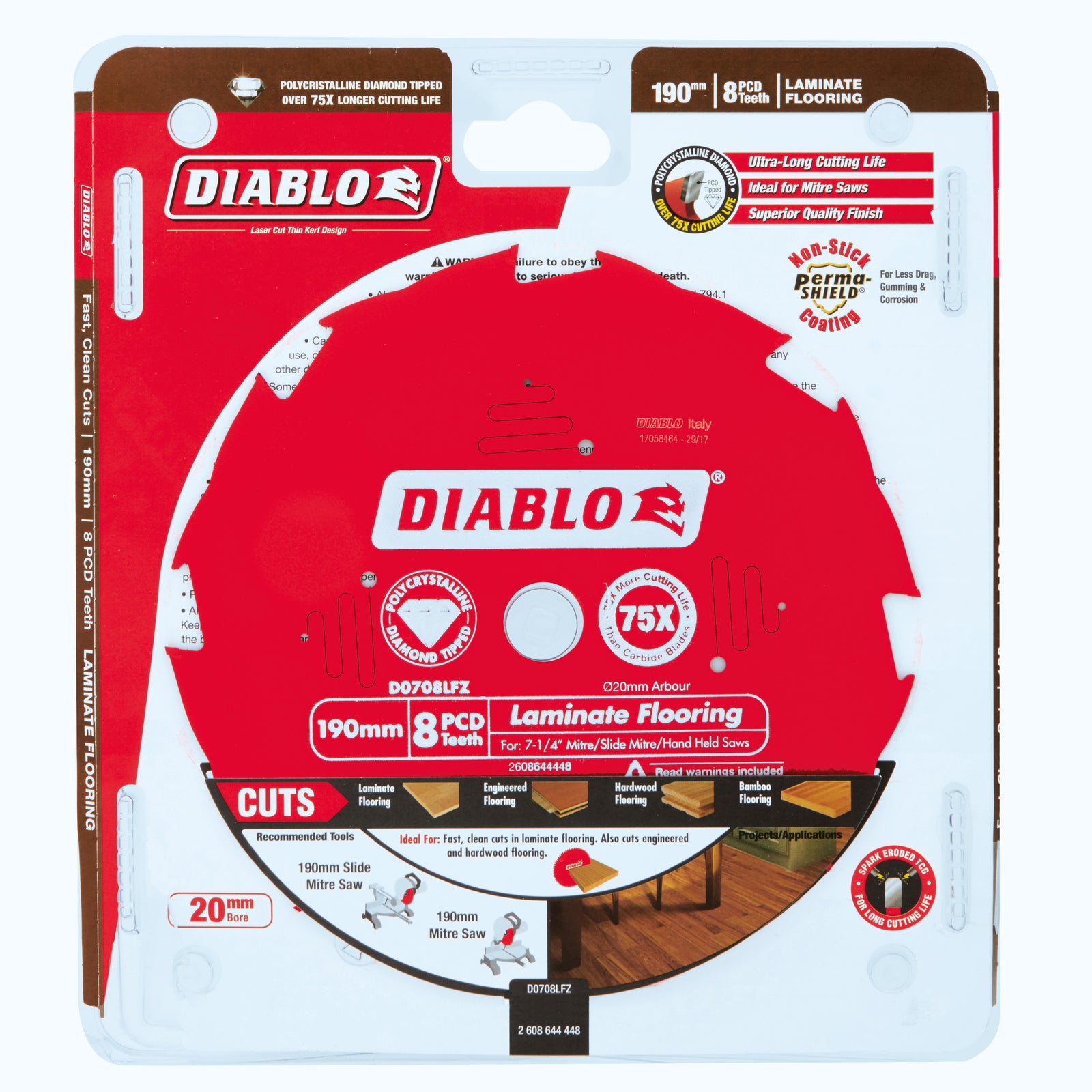 Diablo Circular Saw Blade Laminate Flooring Saw Blade with Multiple Tooth Options