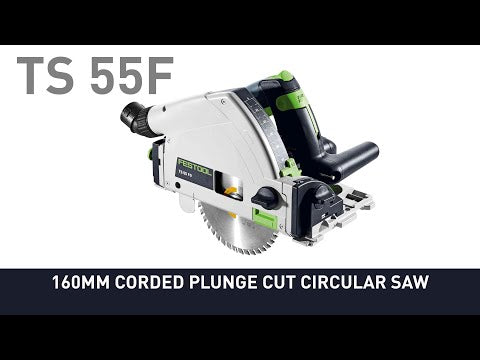 Festool TS 55F 160mm Plunge Cut Saw In Systainer with 1400mm Rail