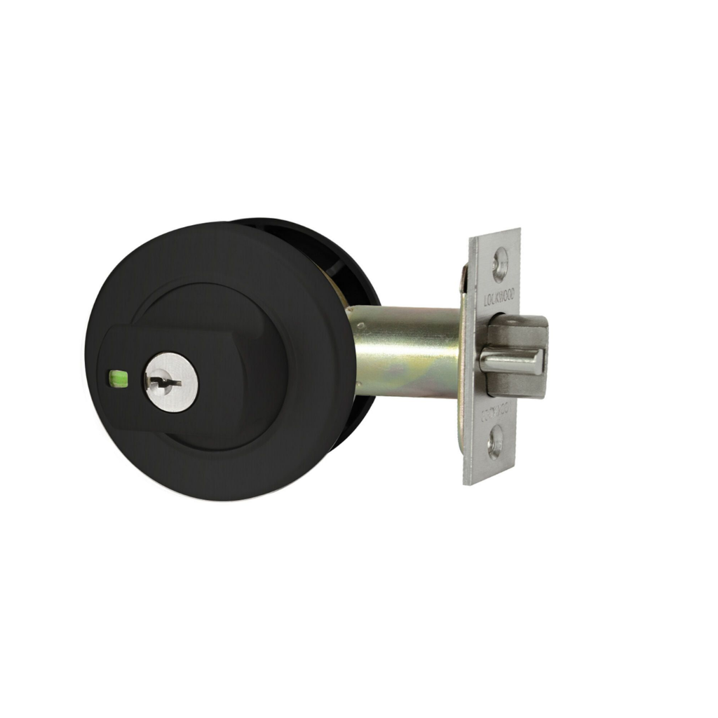Lockwood Latching Paradigm Round Rose Universal Pack Matt Black