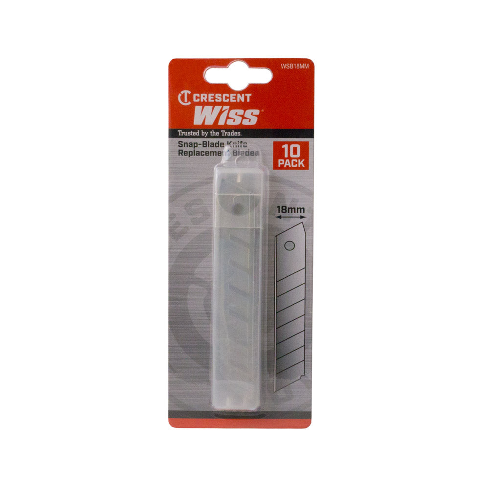 Cresent Wiss Knife Blade Snap 18mm 10Pk