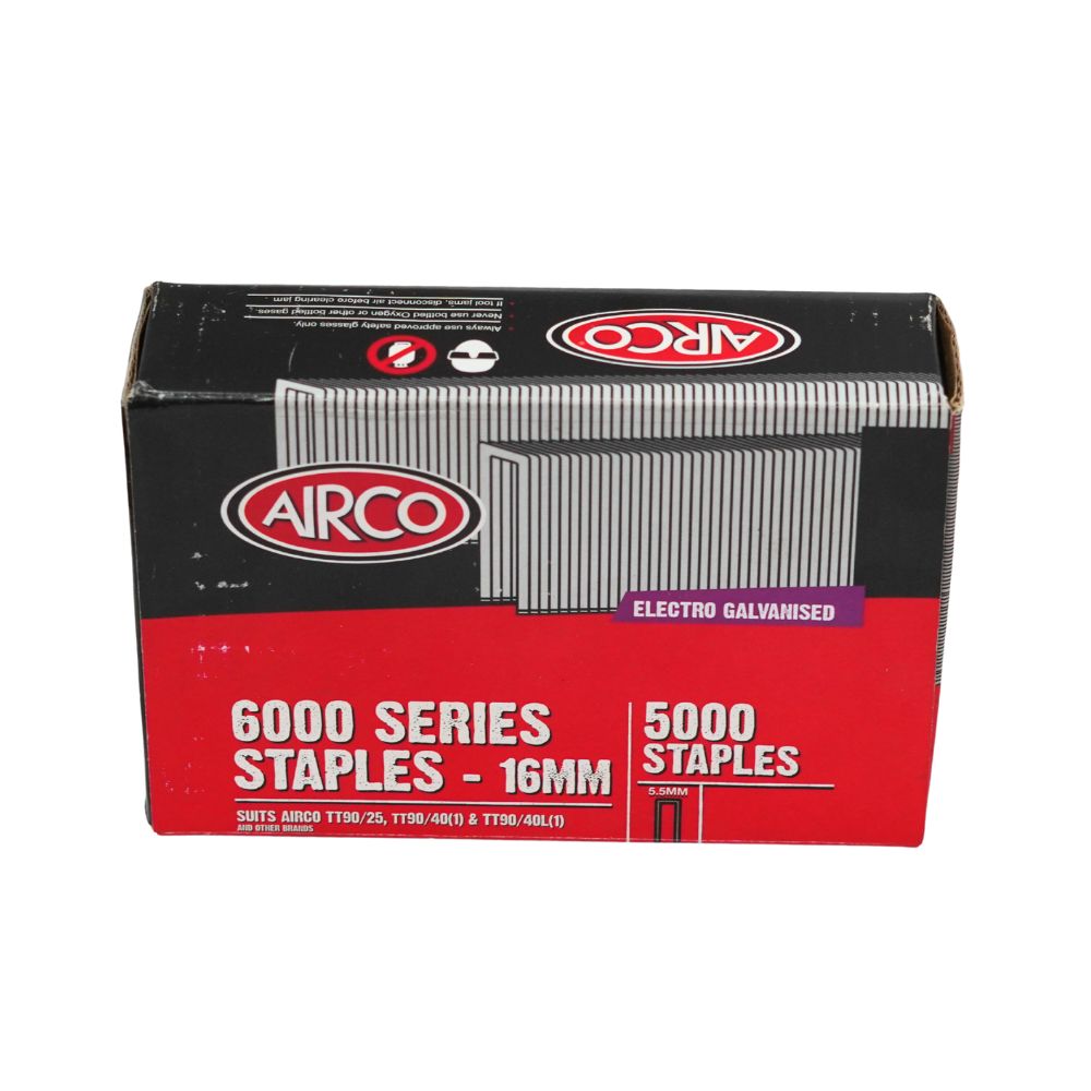 Airco 6000 Series Staples - Box of 5000