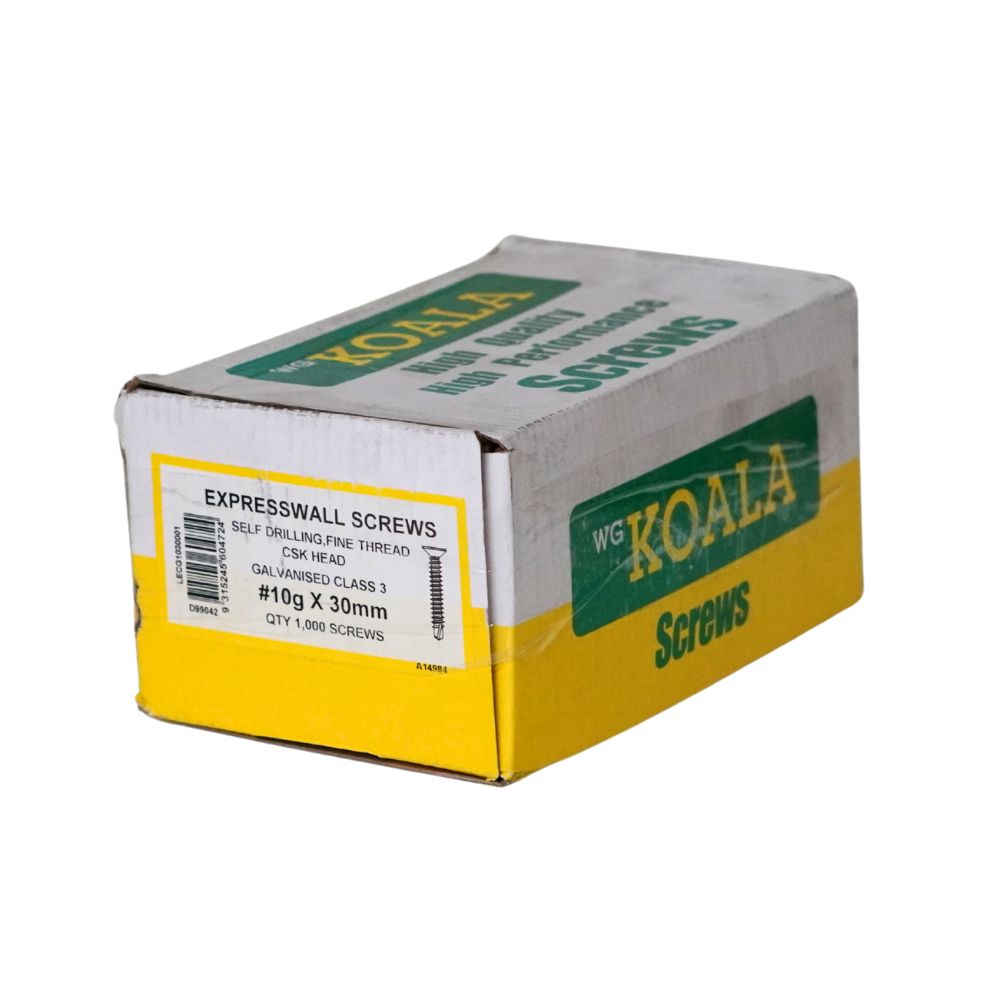 Expresswall Screws Counter Sunk Head 10g X 30mm Class 3 Pack of 1000