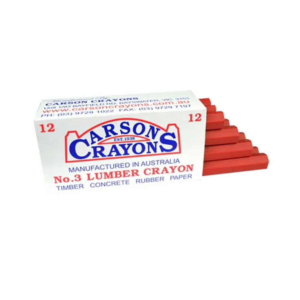 Carson Lumber Crayon - 12 Crayon Pack