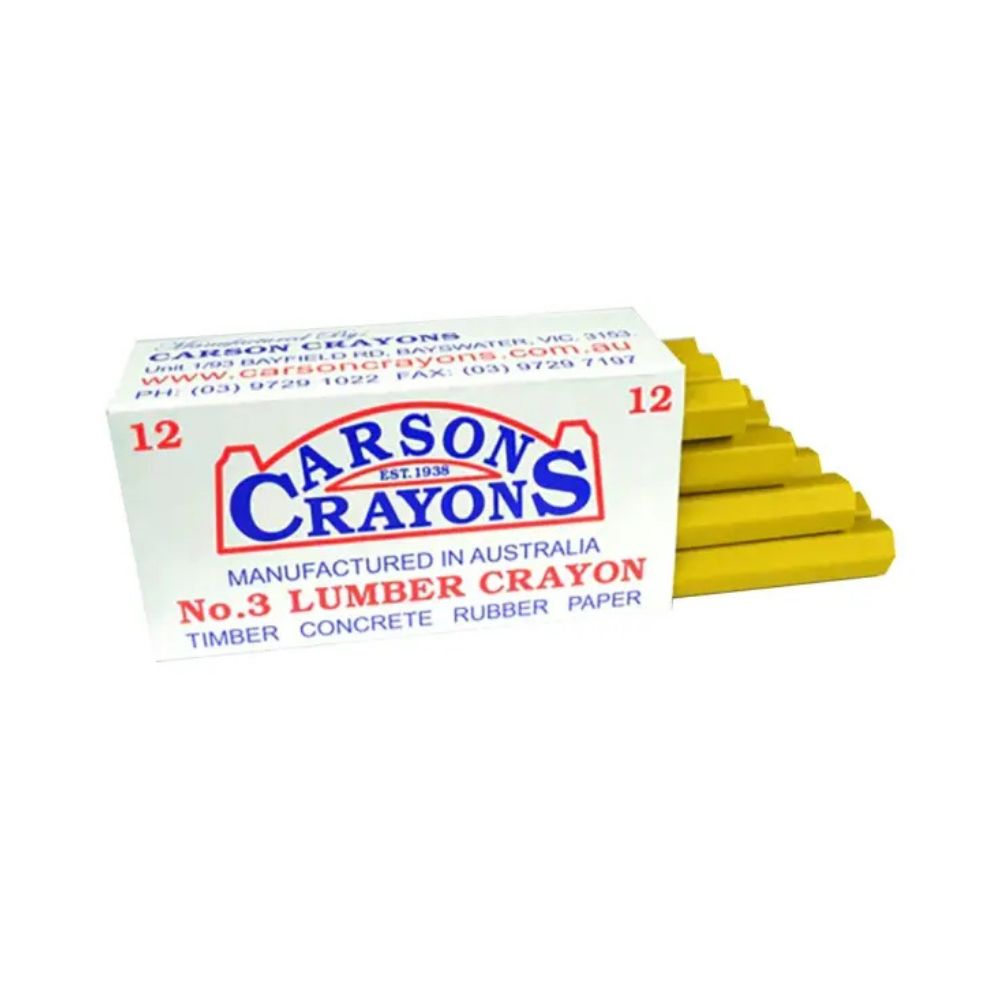Carson Lumber Crayon - 12 Crayon Pack