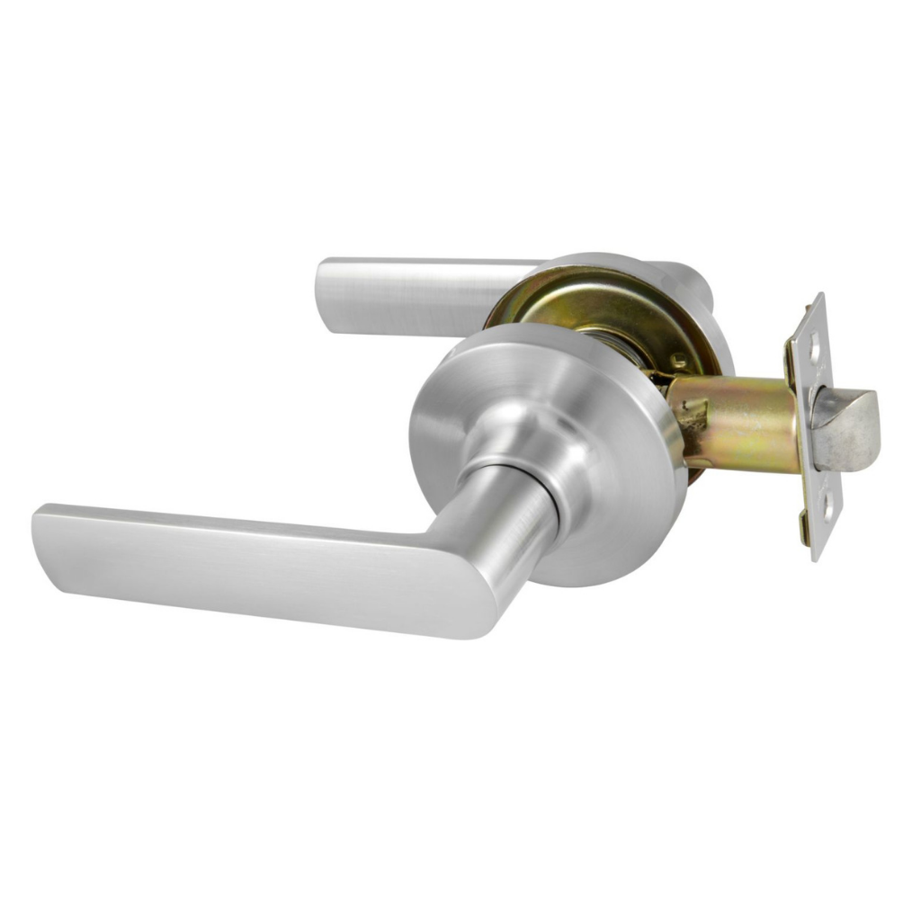 Gainsborough TradePro Round Rose Bela Passage Lever Set in Satin Chrome