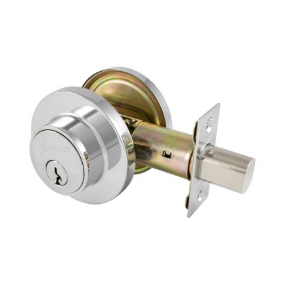 Gainsborough  TradePro Cass Single Cylinder Deadbolt in Satin Chrome