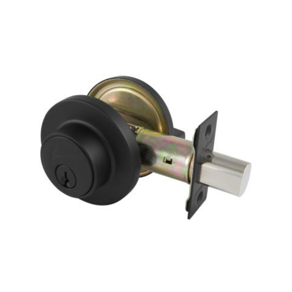 Gainsborough  TradePro Cass Single Cylinder Deadbolt in Matte Black