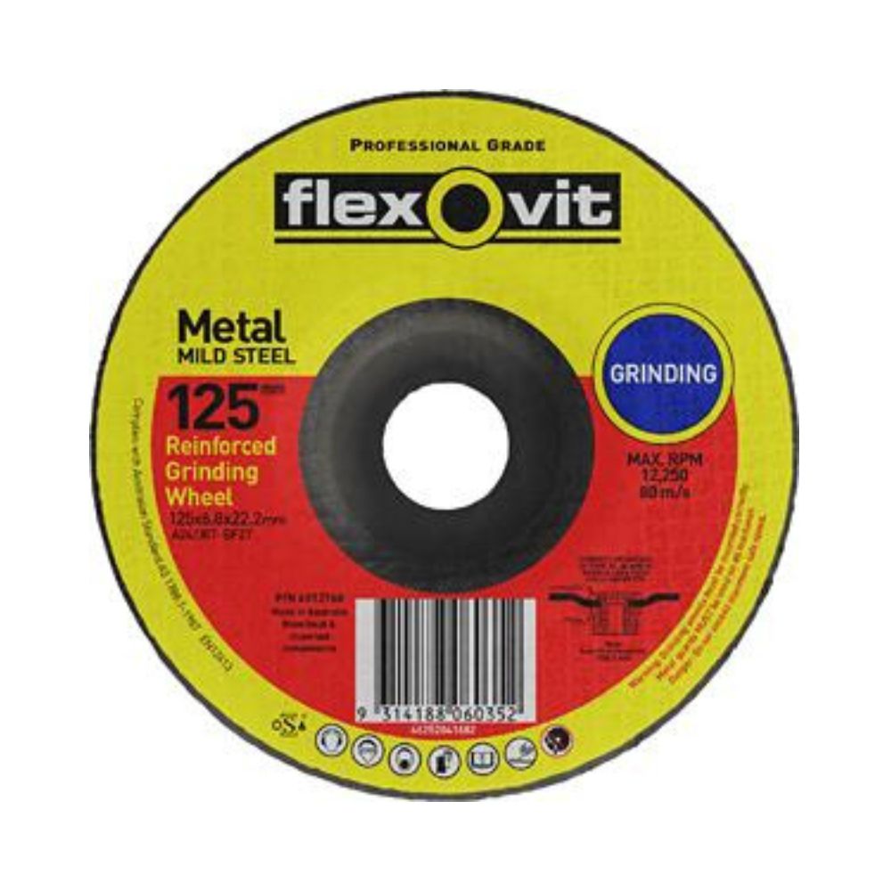 Flexovit Wheel Grinding Metal DC 127mm x 6mm x 22.2mm